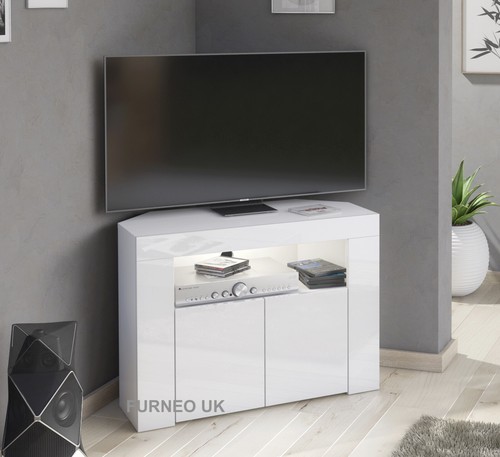 Corner stand white - tv,