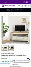 Corner TV Unit Cream and
