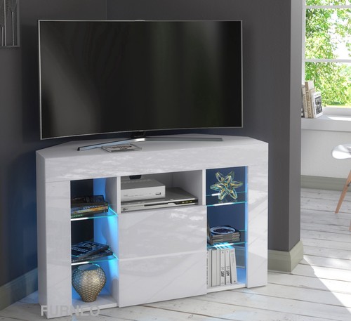 Corner stand white high - stand,