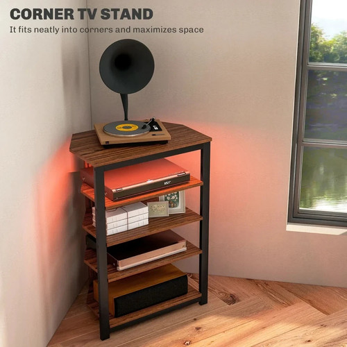 Corner stand tier shelves - 4-tier,