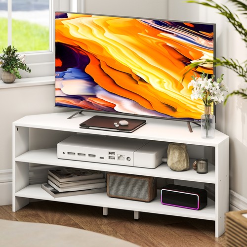 Homcom corner stand - corner, tv