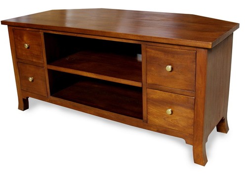 Mahogany corner unit tv - mahogany,